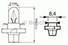 Bombilla de luz 1987302243 BOSCH