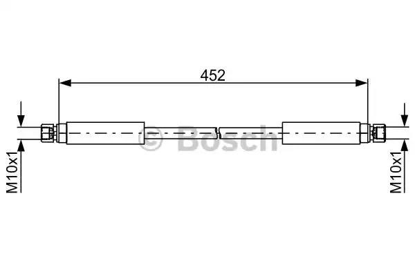 Latiguillo de freno delantero 1987481754 Bosch