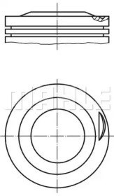 Pistón completo para 1 cilindro, STD 2136500 Mahle Original