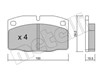 Pastillas freno delanteras 2200440 METELLI