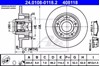 Disco de freno, eje trasero 24010801182 ATE