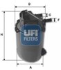 Filtro diesel 2406101 UFI