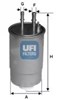 Filtro combustible 24ONE0B UFI