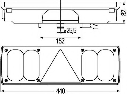 Piloto posterior izquierdo 2VP340450031 HELLA