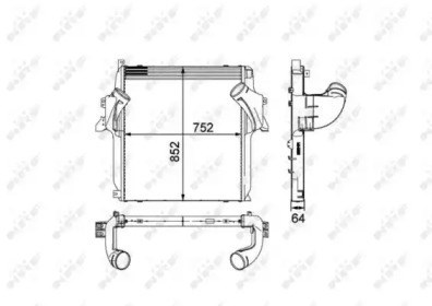 Radiador de intercooler 30905 NRF