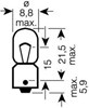 Bombilla de luz 3893 OSRAM