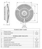 Embrague, ventilador de refrigeración 49564 NRF