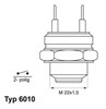 Sensor de temperatura del refrigerante, salpicadero 601095D WAHLER