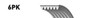 Correa poly v 6PK1238 GATES