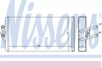 Radiador de calefacción 72005 Nissens