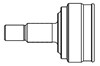 Junta homocinética exterior delantera 803027 GSP