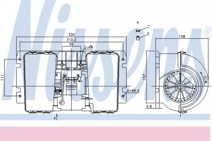 Motor eléctrico, ventilador habitáculo 87146 Nissens