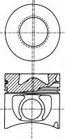 Pistón completo para 1 cilindro, cota de reparación + 0,50 mm 8774000710 Nural