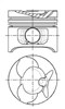 Pistón completo para 1 cilindro, cota de reparación + 0,50 mm 8774310710 NURAL