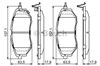 Pastillas delanteras de freno Subaru Legacy