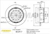 Disco de freno, eje trasero BD2917 FREMAX