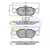 Pastillas freno delanteras CBP0134 COMLINE