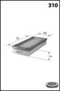Filtro de aire panel ELP3325