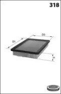 Filtro de aire panel ELP3620