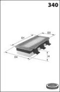 Filtro de aire panel ELP3726