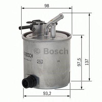 N2059 filtro tuberia combust. F026402059