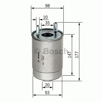 N2067 filtro tuberia combust. F026402067