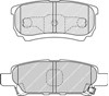 Pastillas de freno traseras FDB1839 FERODO