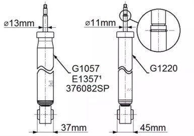 Amortiguador trasero G1220 Monroe