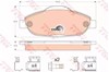 Pastillas freno delanteras GDB1761 TRW