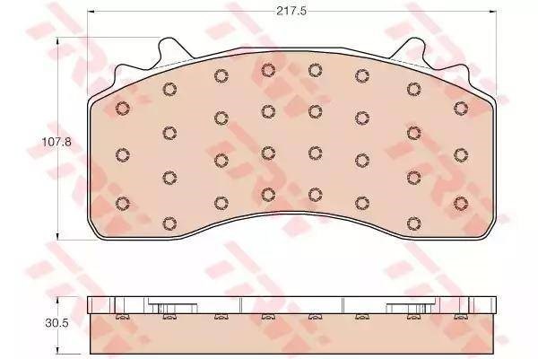 Pastillas de freno delanteras GDB5114 TRW