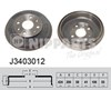 Tambor de freno trasero J3403012 NIPPARTS