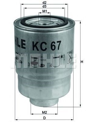 Filtros mahle KC67