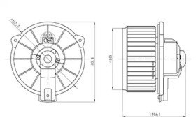 Motor eléctrico, ventilador habitáculo LFH19D0 Luzar