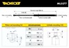 Muelle neumático, capó de motor derecho ML5577 MONROE