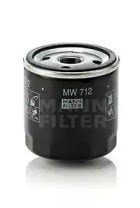 Filtro de aceite MW712 Mann-Filter