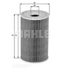 Filtro de aceite motor OX1281D MAHLE