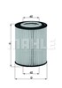 Filtro de aceite motor OX433D MAHLE