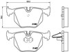 Pastillas de freno traseras P06020 BREMBO