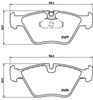 Pastillas delanteras de freno P06022 BREMBO