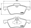 Pastillas freno delanteras P06030 BREMBO