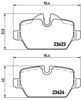 Pastillas de freno traseras P06037 BREMBO