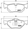 Pastillas de freno traseras P06038 BREMBO