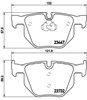 Pastillas de freno traseras P06056 BREMBO