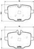 Pastillas de freno traseras P06061 BREMBO