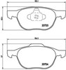 Pastillas delanteras P24061 BREMBO