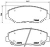 Pastillas delanteras P28035 BREMBO