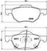 Pastillas delanteras de freno P28036 BREMBO