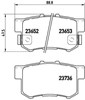 Pastillas de freno traseras P28039 BREMBO