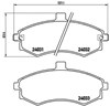 Pastillas delanteras P30020 BREMBO