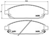 Pastillas freno delanteras P37010 BREMBO